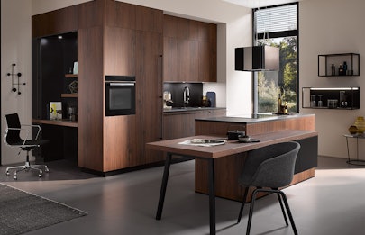 Bali walnoot houten eilandkeuken