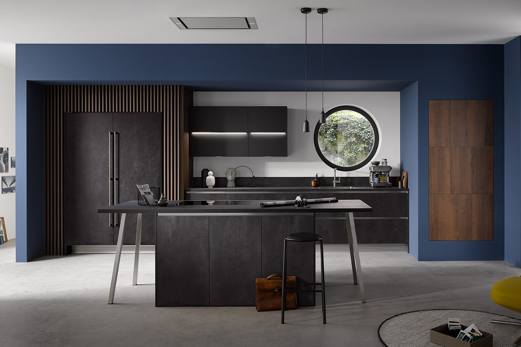 H-Line Comet Beton Zwart