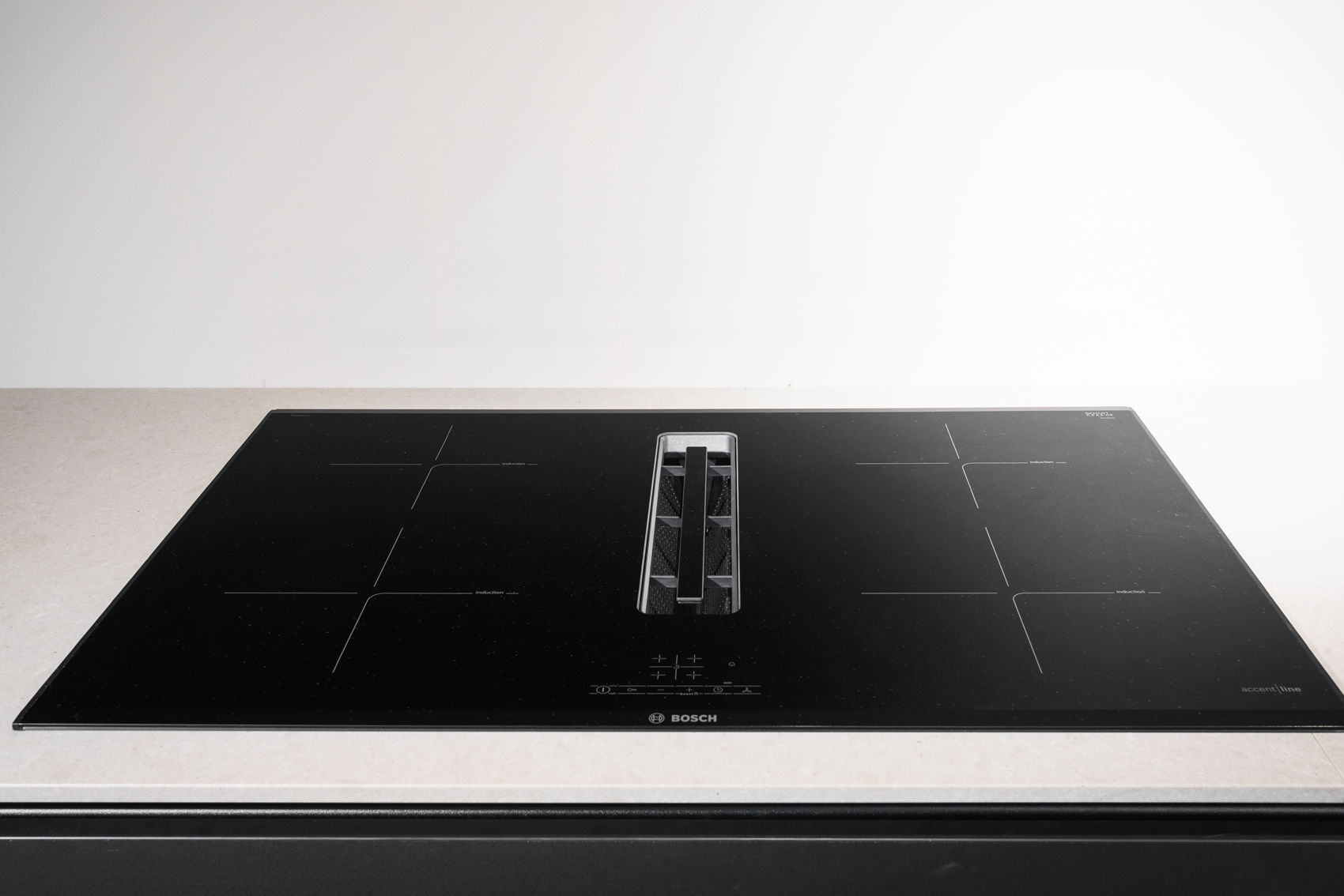 Bosch inductiekookplaat met afzuigsysteem