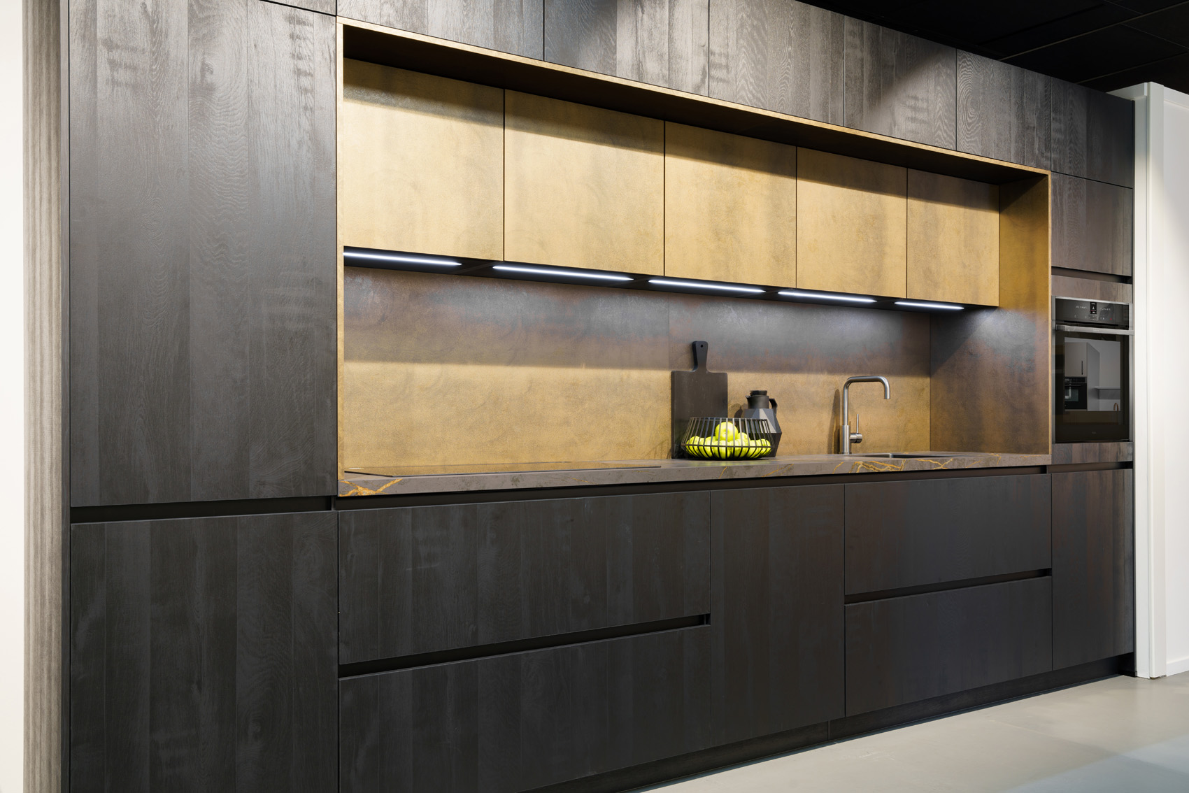 Blackwood bruine rechte keuken