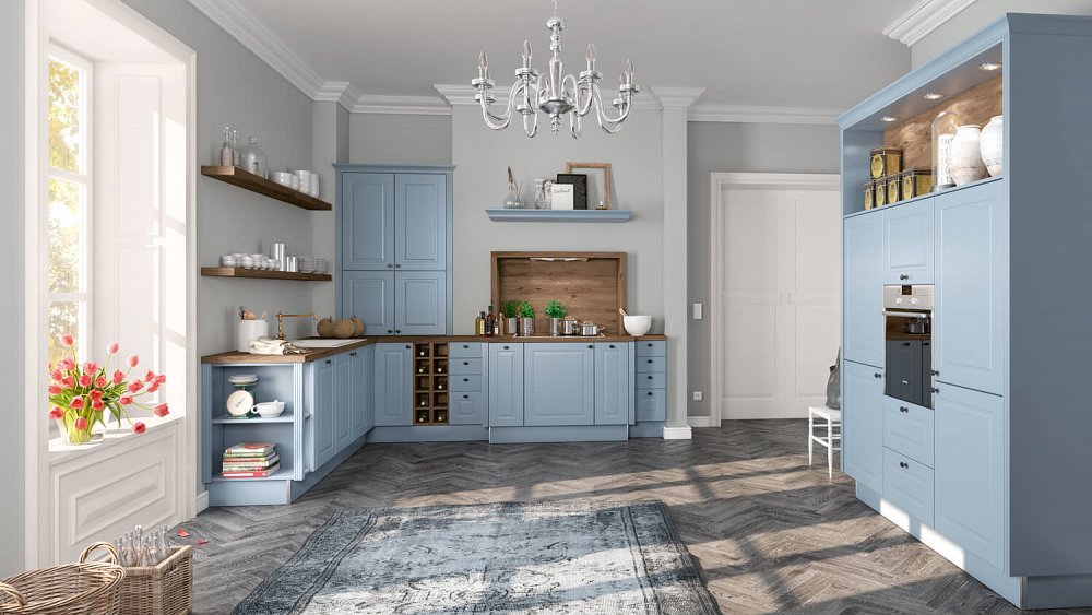 Keuken Duifblauw