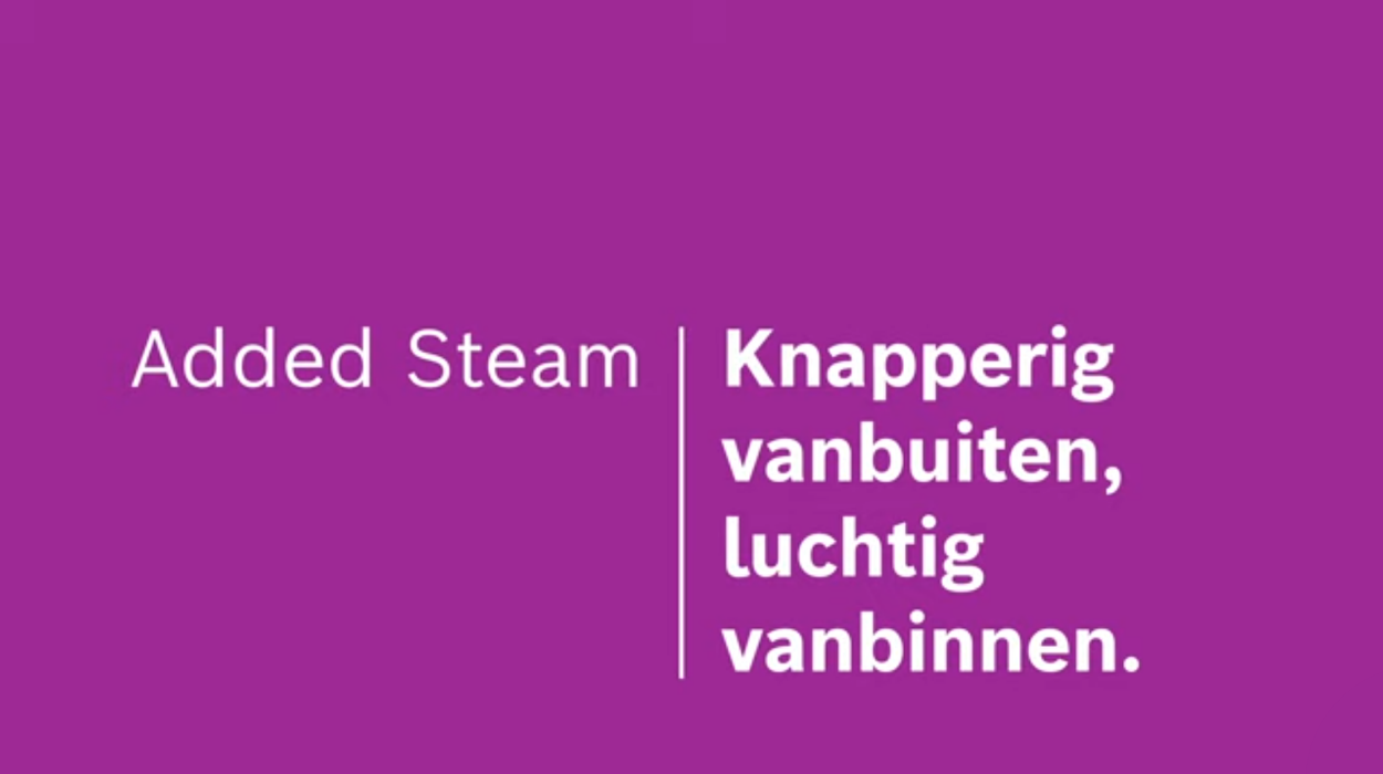 Added Steam Bosch stoomoven