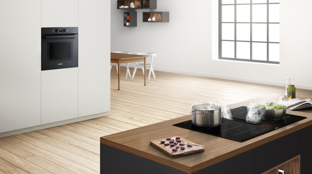 Bosch inductiekookplaat met afzuiging - compact design