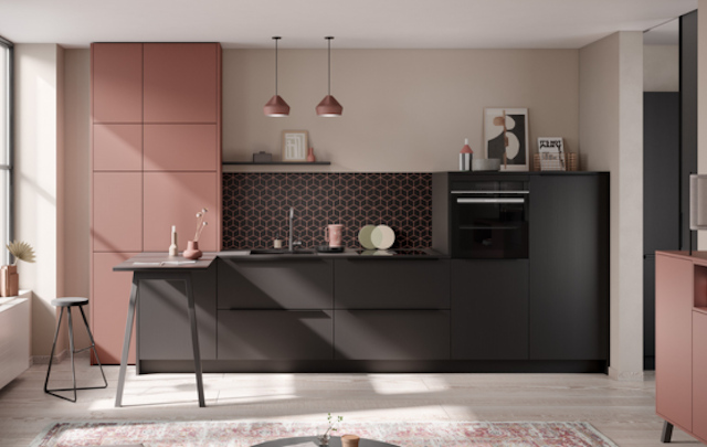 Keukenmerken - Häcker keukens - concept130/ART - Calgary zwarte rechte keuken
