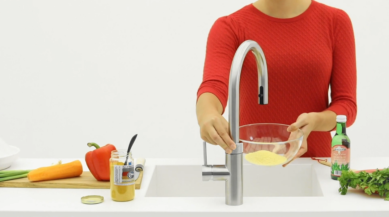 Couscous bereiden met een Quooker
