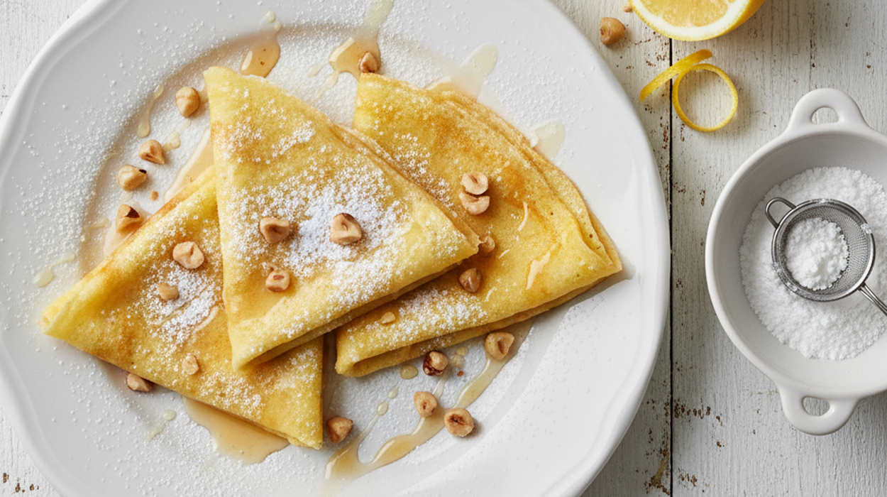 Crêpedeeg voor dunne franse crêpes