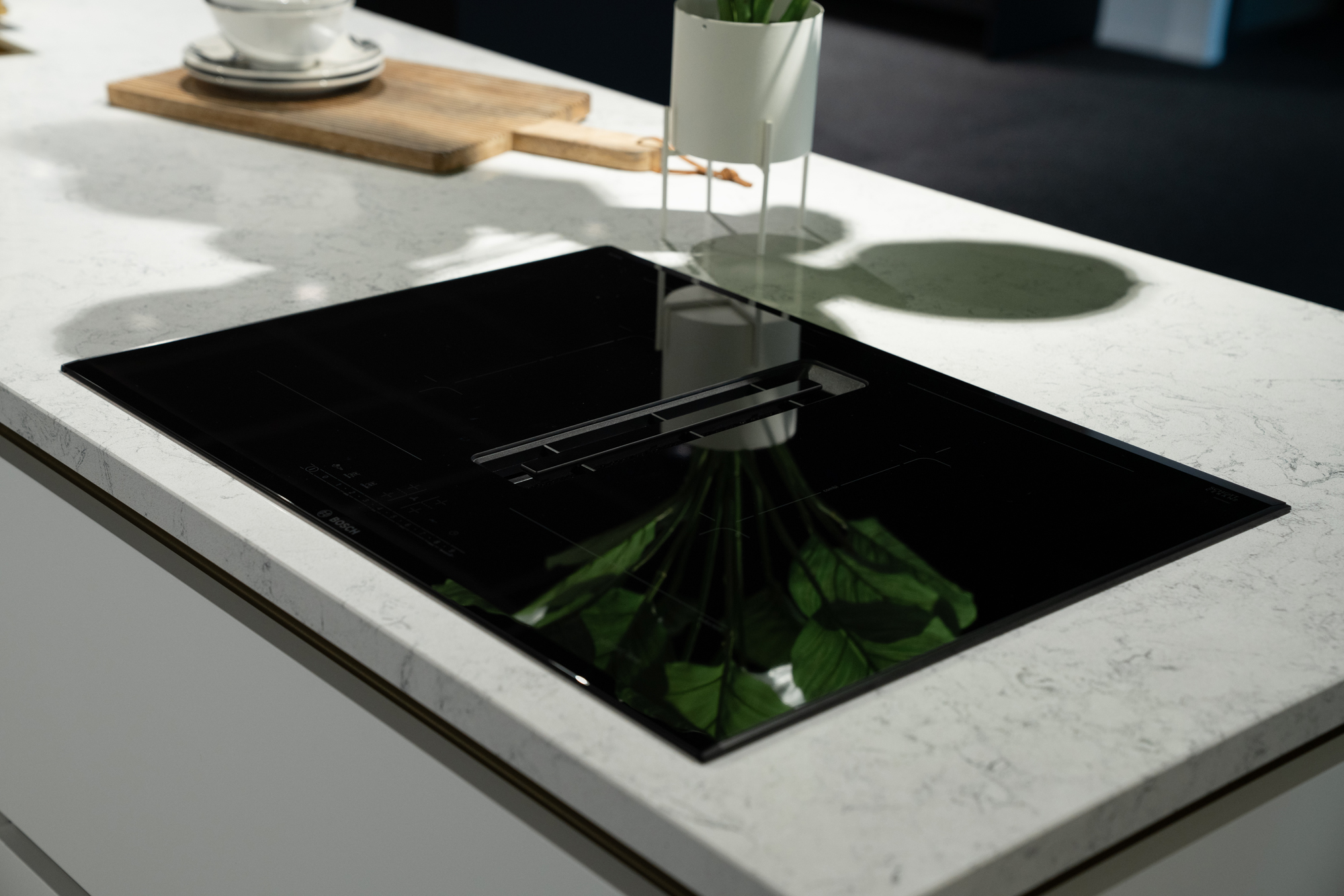 Bosch inductiekookplaat met afzuiging