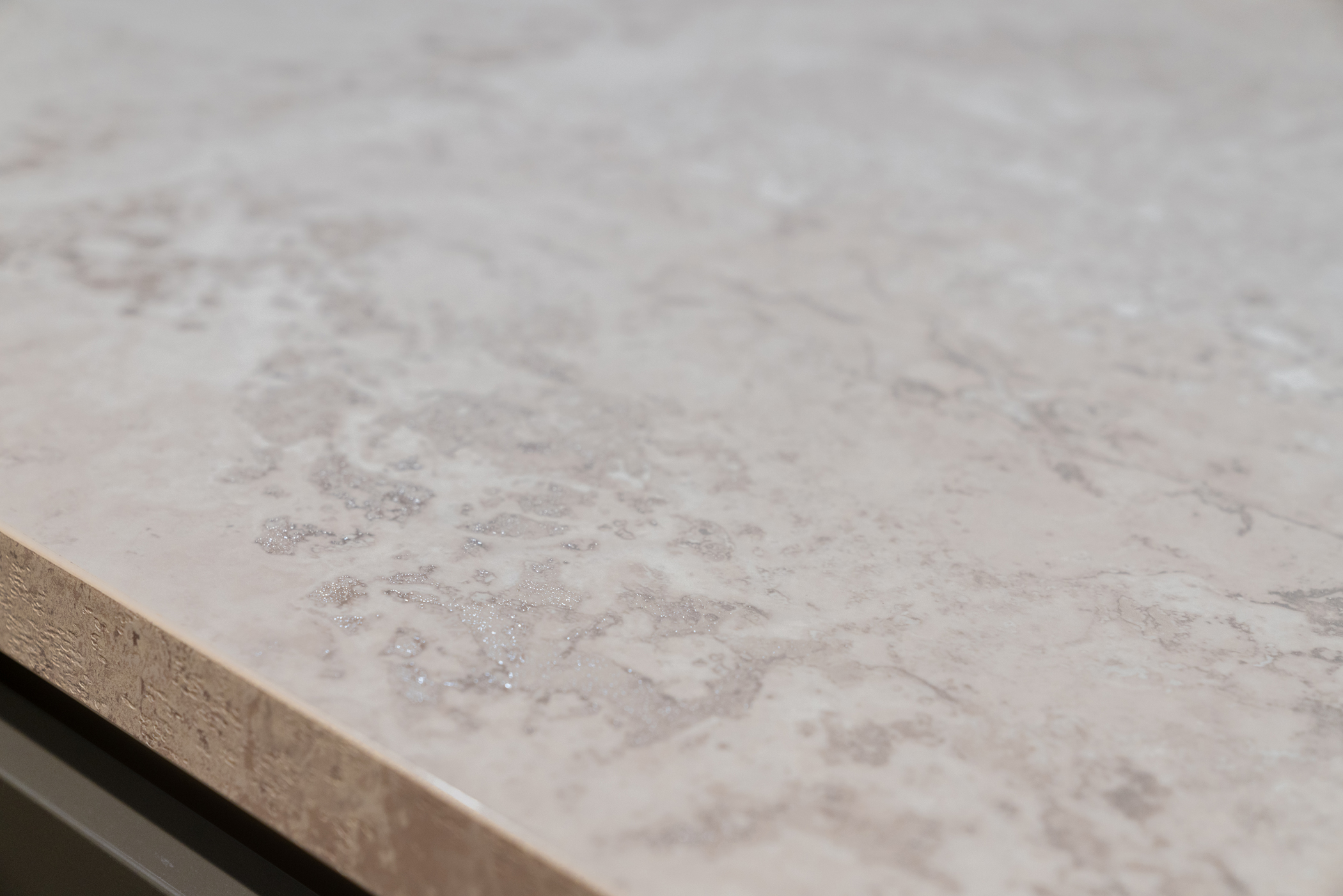 Kunststof werkblad in graniet beige repro