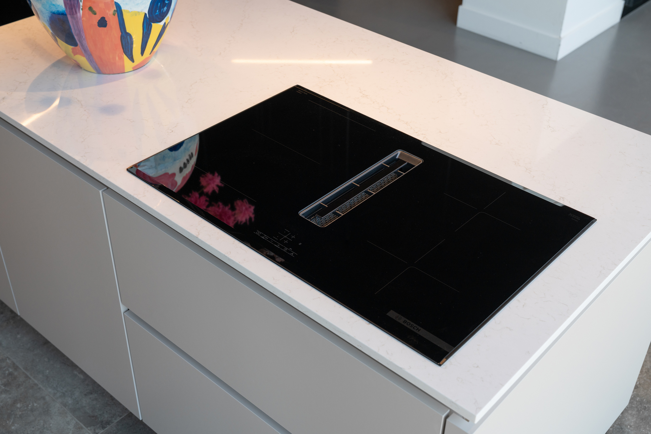 Bosch inductiekookplaat met afzuiging