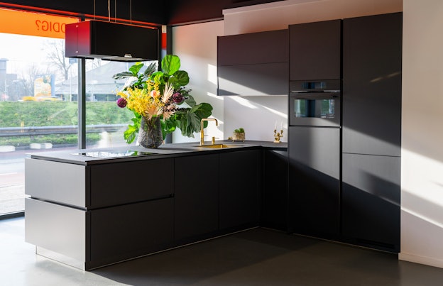 Easytouch grafiet zwarte eilandkeuken