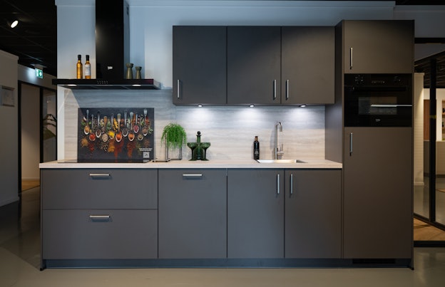 Coffee structuur rechte keuken