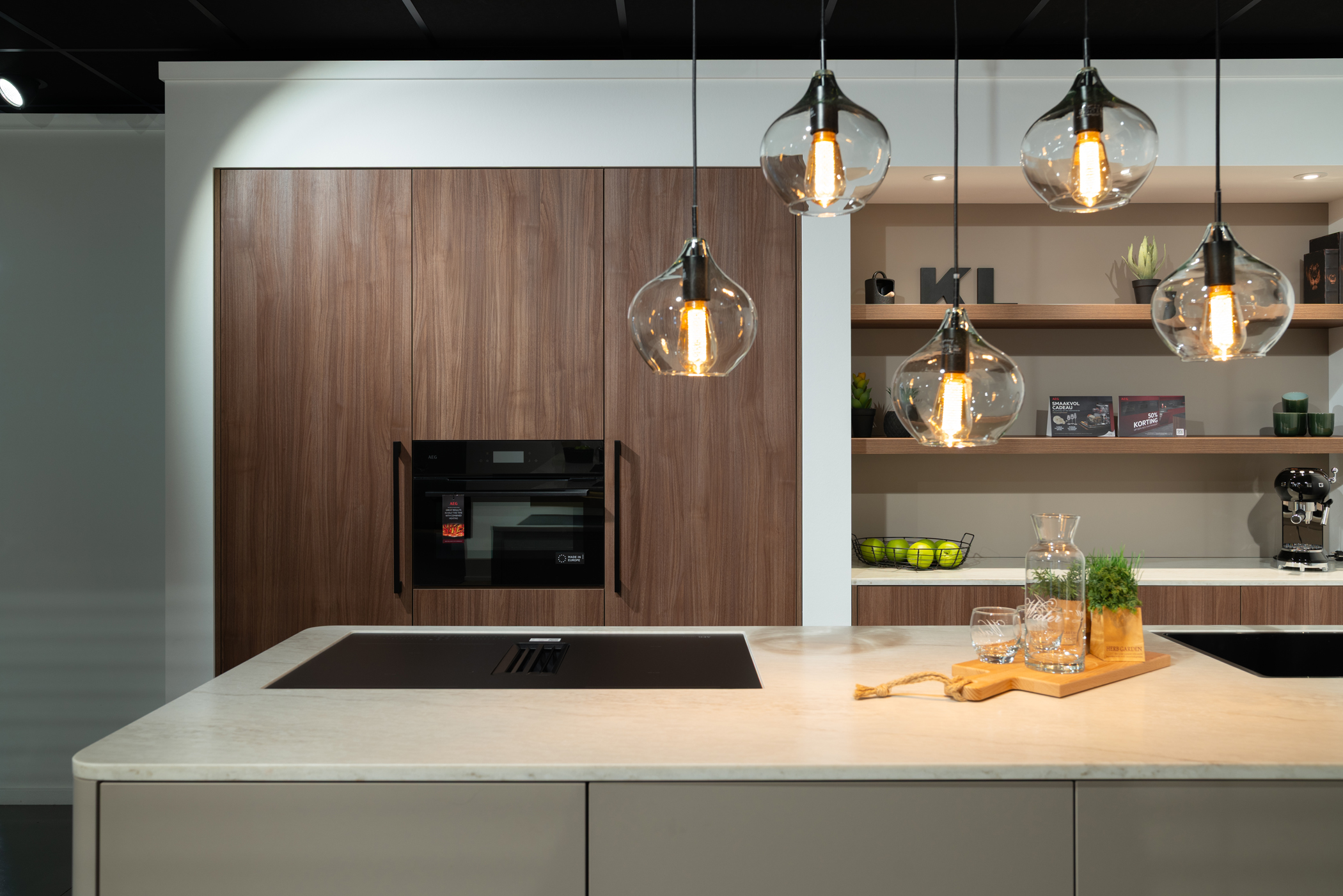 Noten urban eilandkeuken