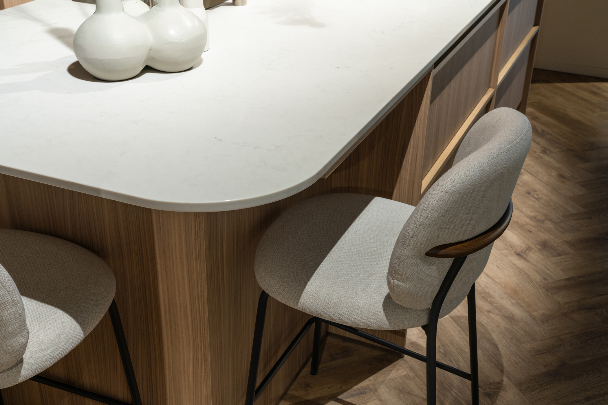 Composiet werkblad in de kleur London grey