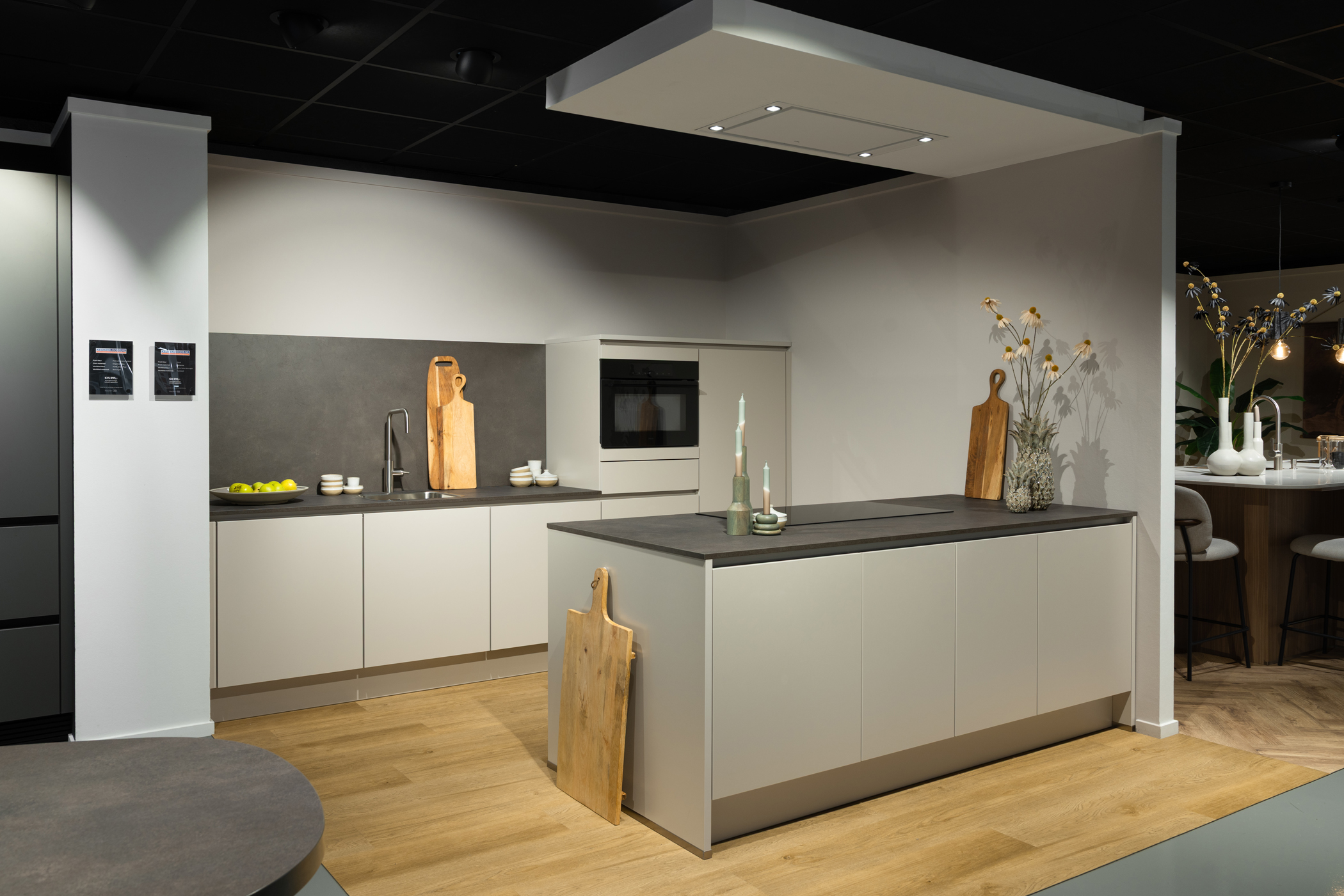 Zand eilandkeuken