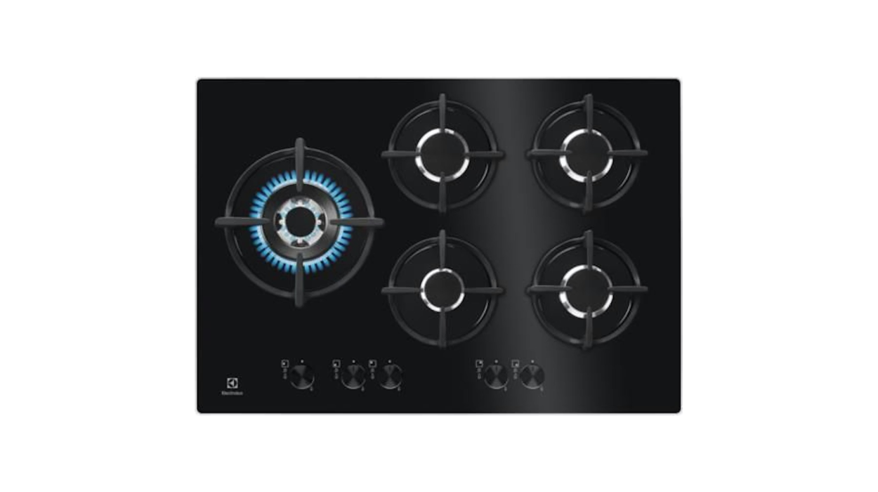 Electrolux gas-op-glas kookplaat