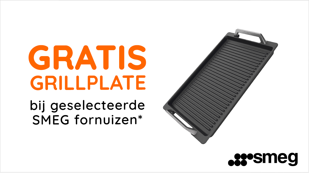 Gratis grillplate bij geselecteerde SMEG fornuizen!