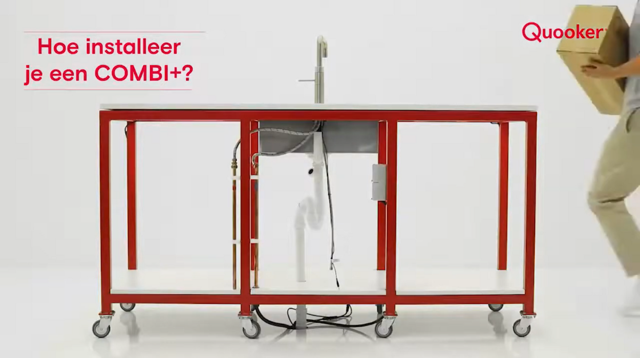 Hoe installeer je een Quooker COMBI+ reservoir?