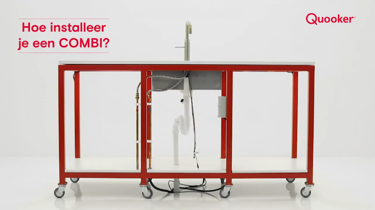 Hoe installeer je een Quooker COMBI reservoir?