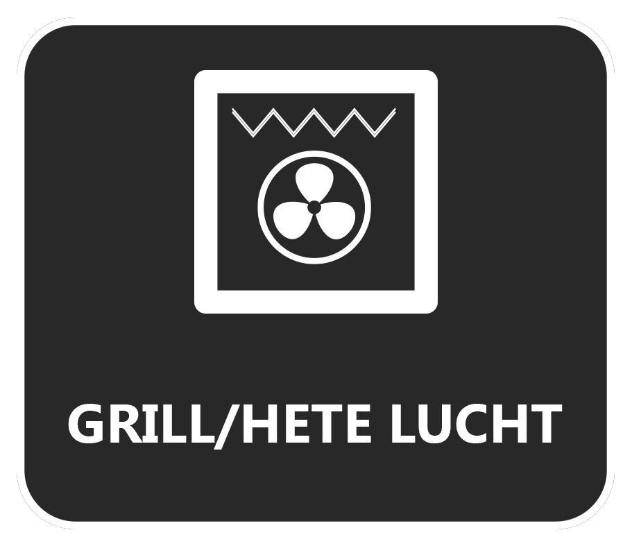 Symbool hete lucht-grill