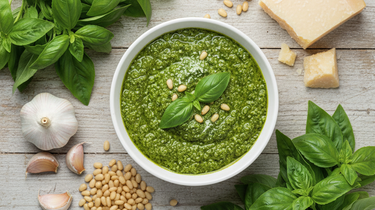 Klassieke pesto voor pasta of salade