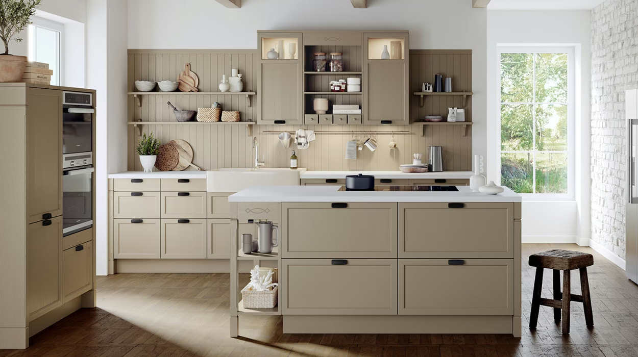 Landelijke keuken beige