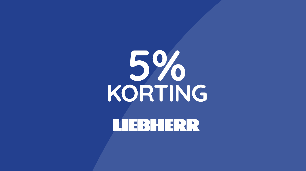 Nu 5% korting op Liebherr apparaten