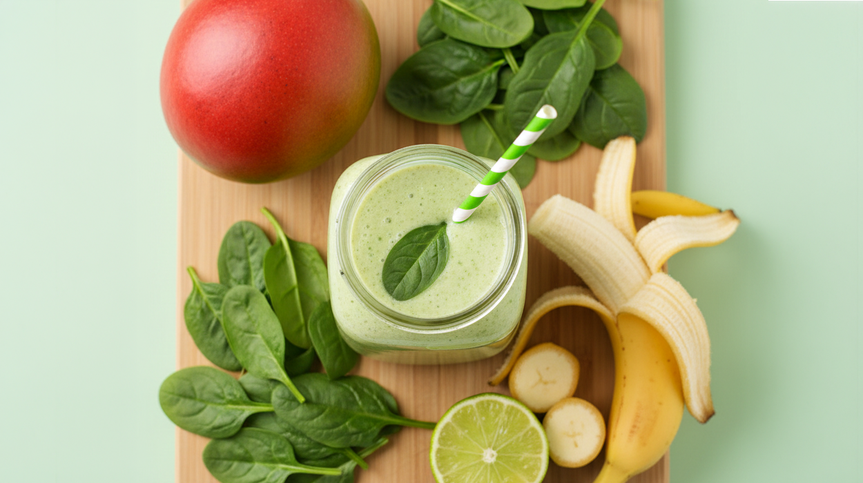 Mango-spinazie smoothie