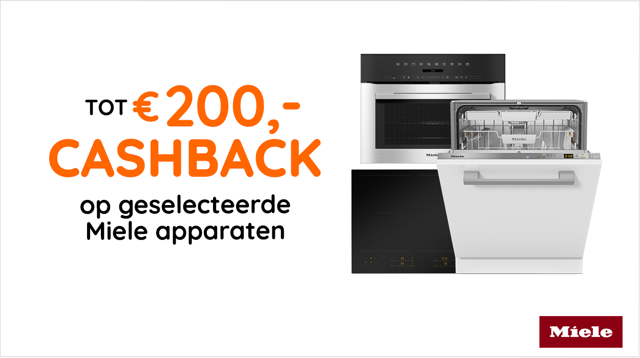 Nu tot 200 cashback op geselecteerde Miele apparaten
