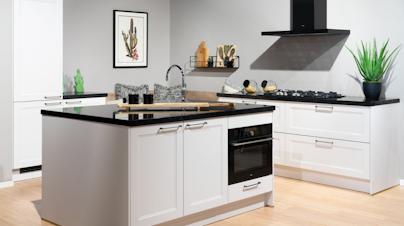 Keuken met kunststof beklede fronten