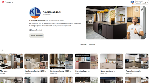 Printscreen Pinterest Keukenloods
