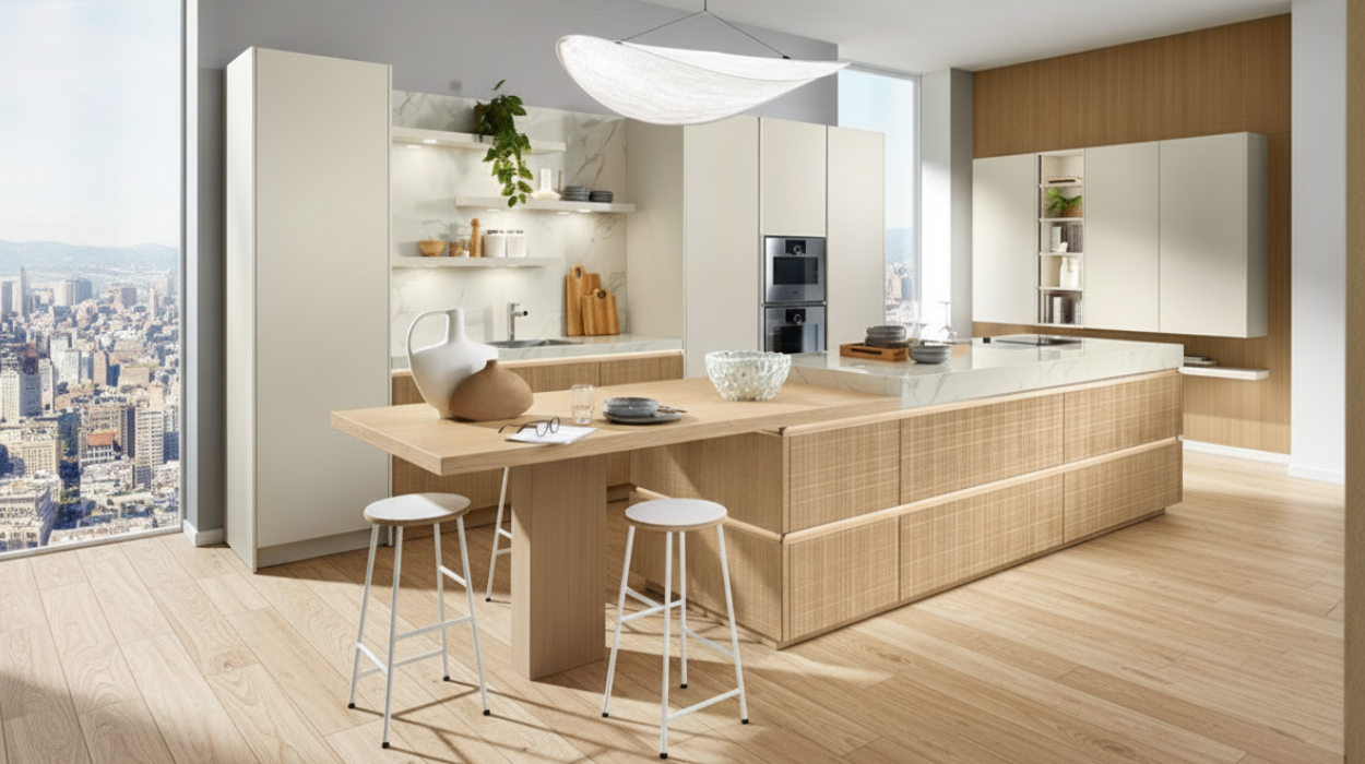 Keuken met bar eigen ontwerp