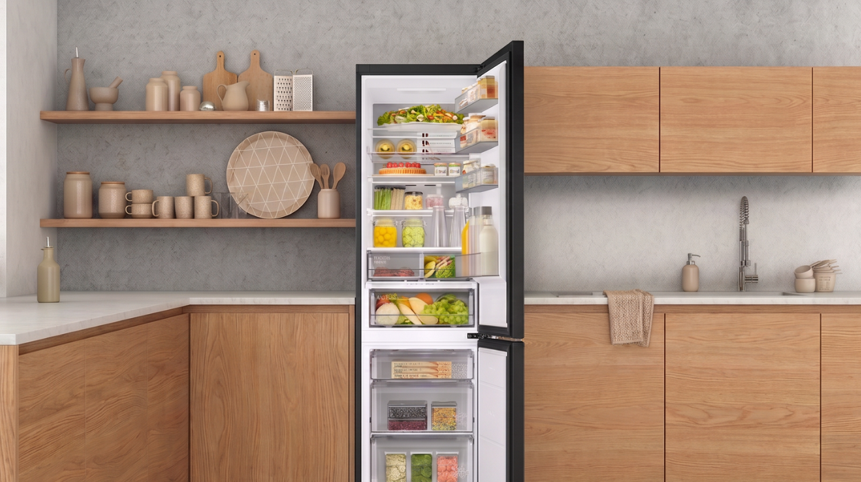 samsung koelkast strak tegen de wand