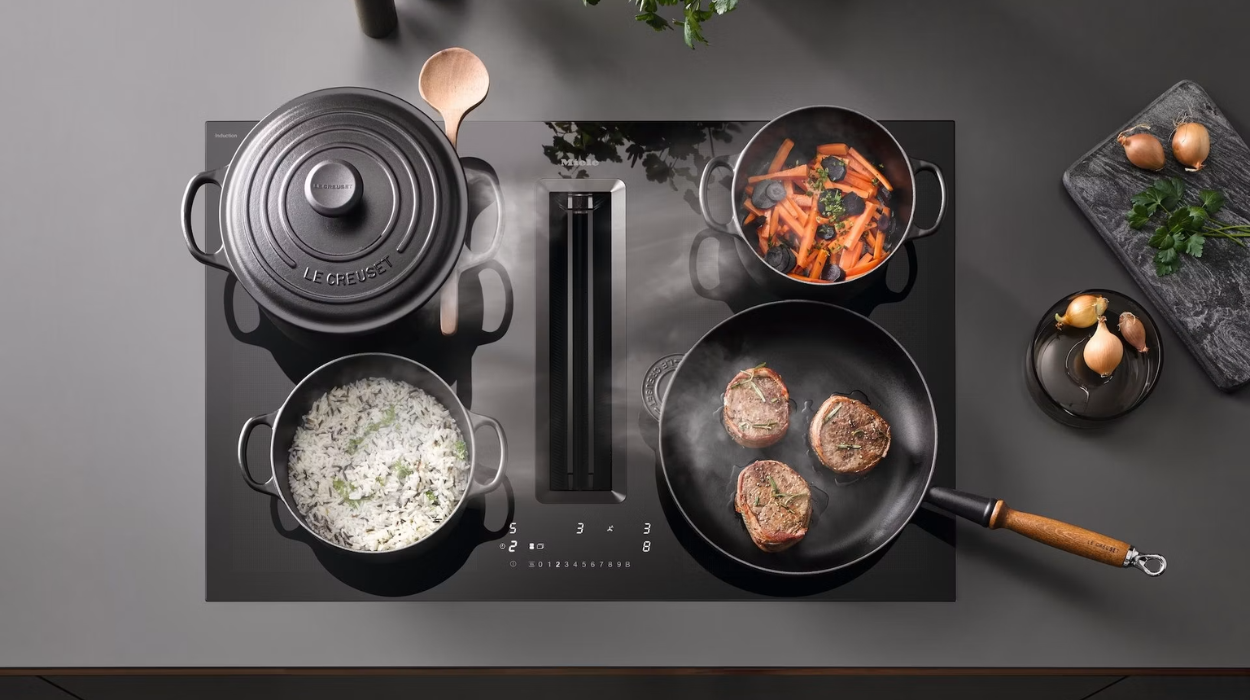 miele kookplaat met afzuiging