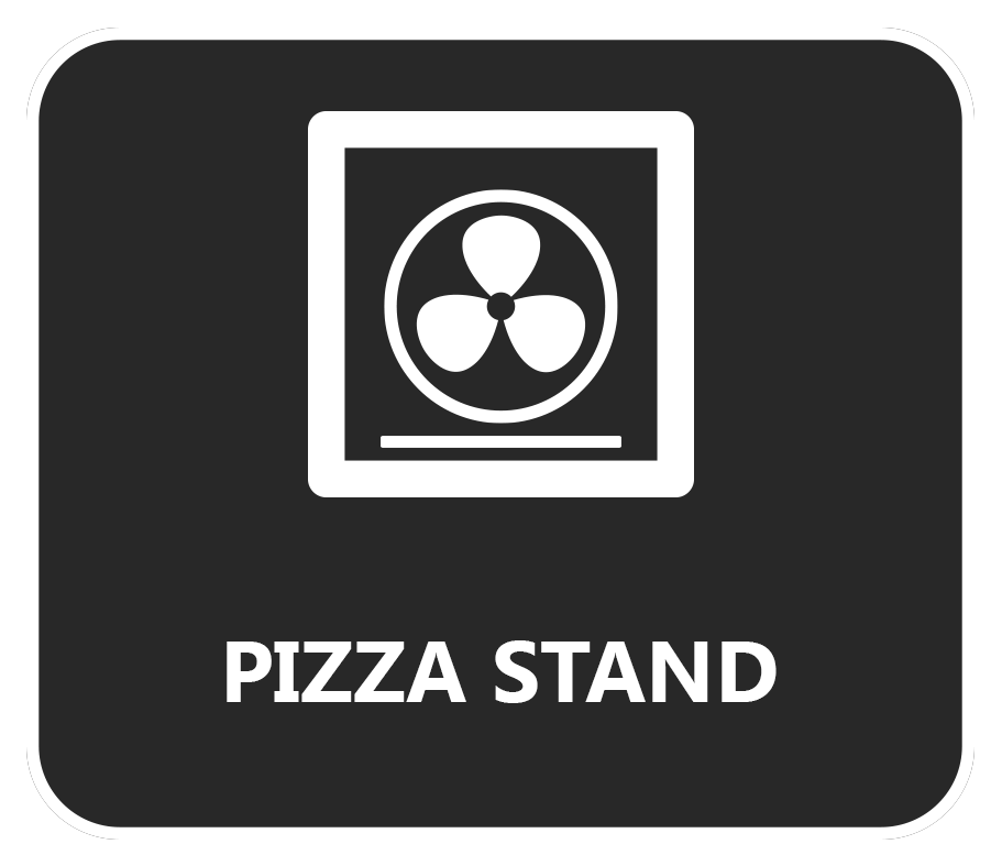 Symbool pizzastand