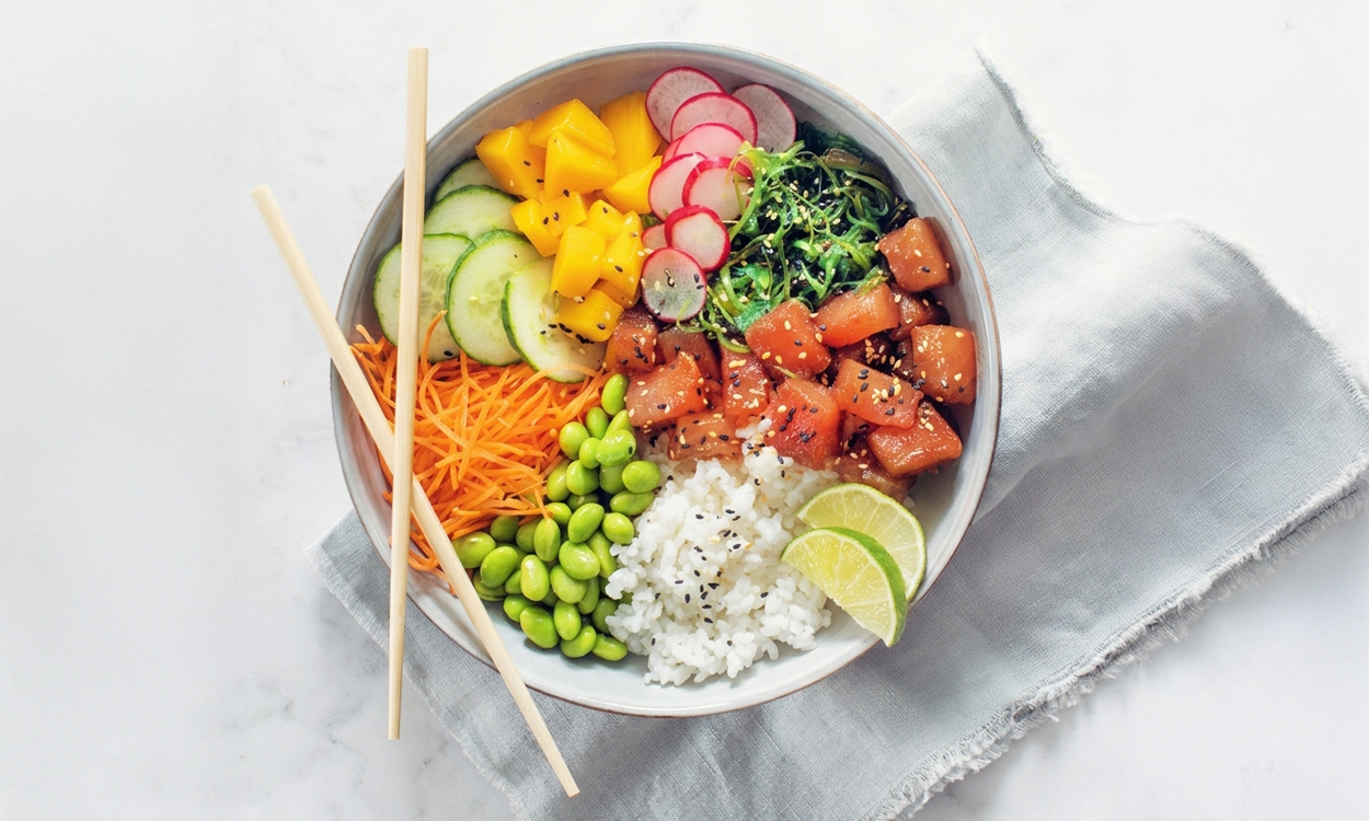 Poké bowl met tonijn
