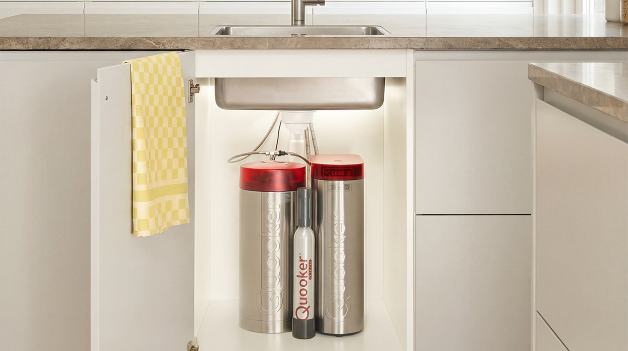 Quooker in kast en Cube