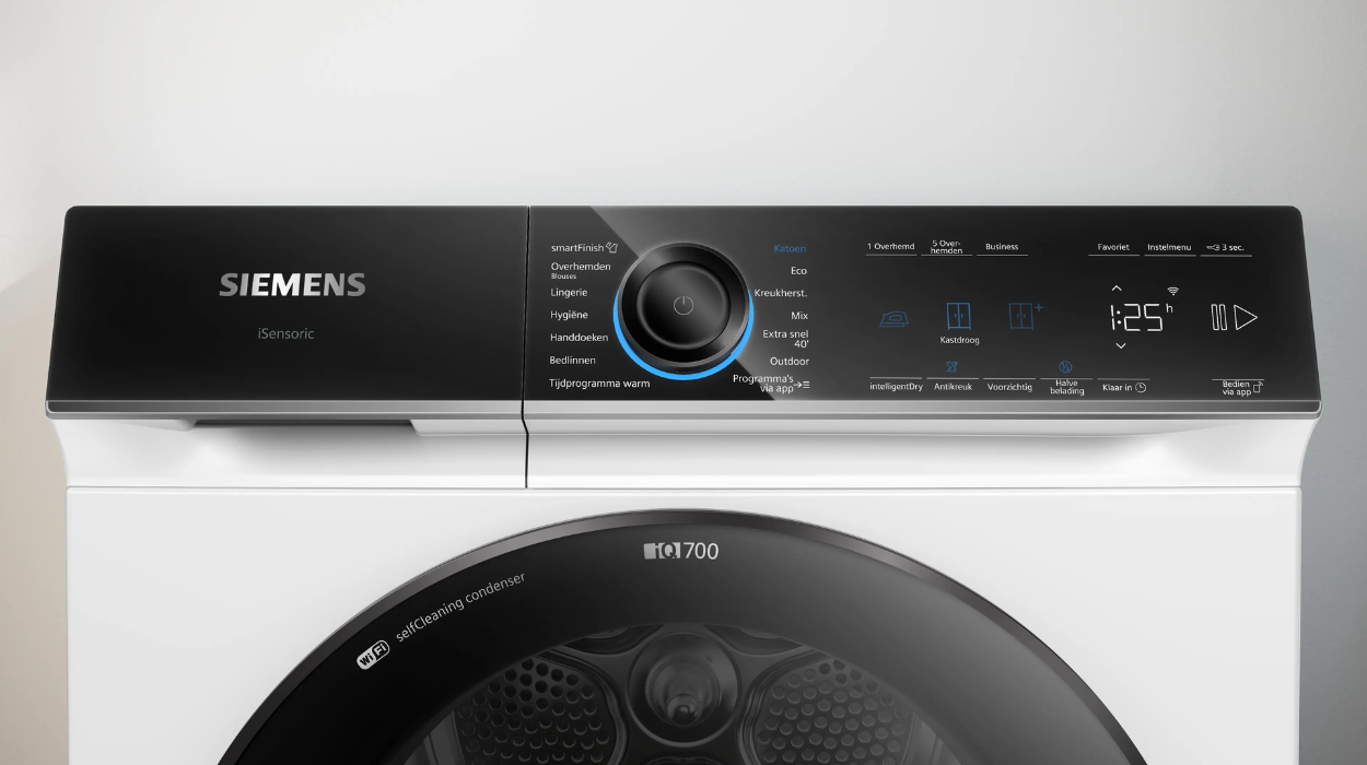Siemens wasdroger iQ-technologie