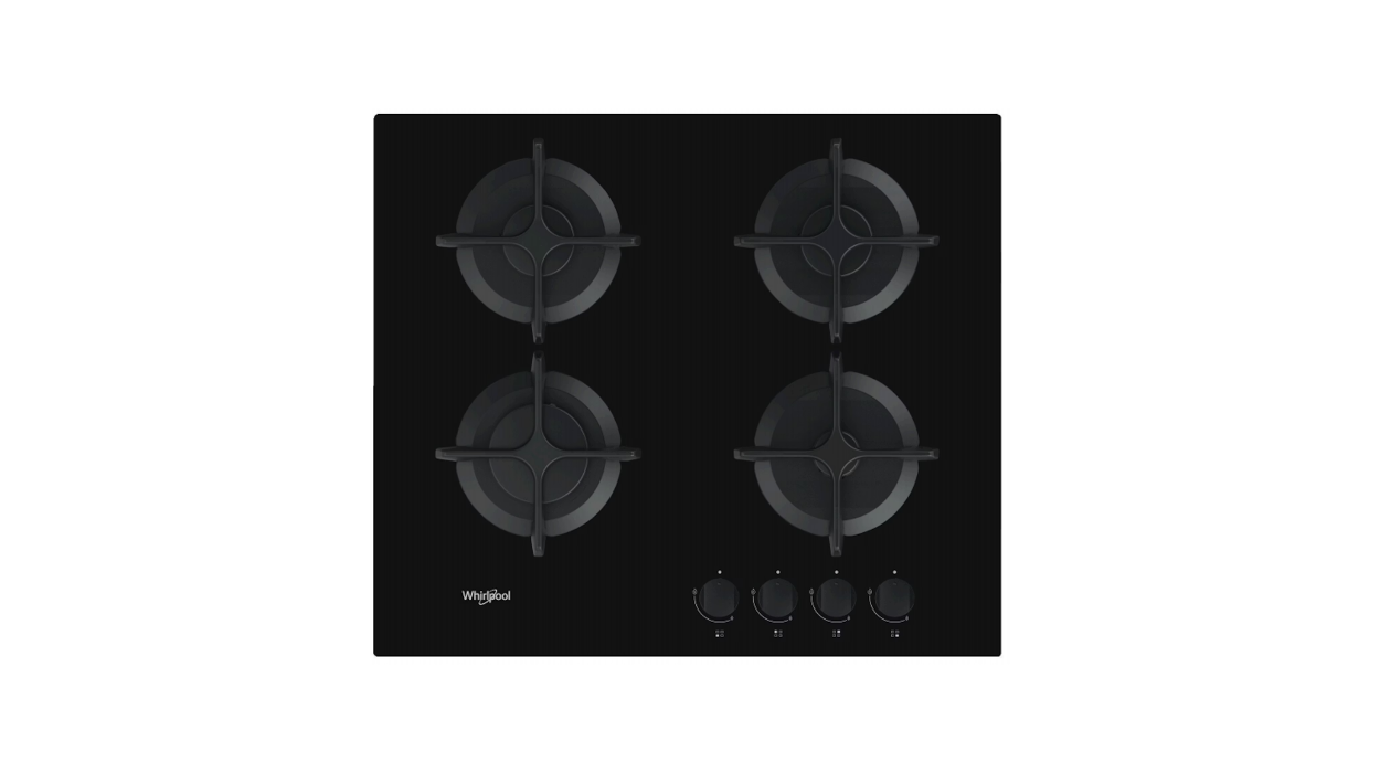 Whirlpool gas op glas kookplaat