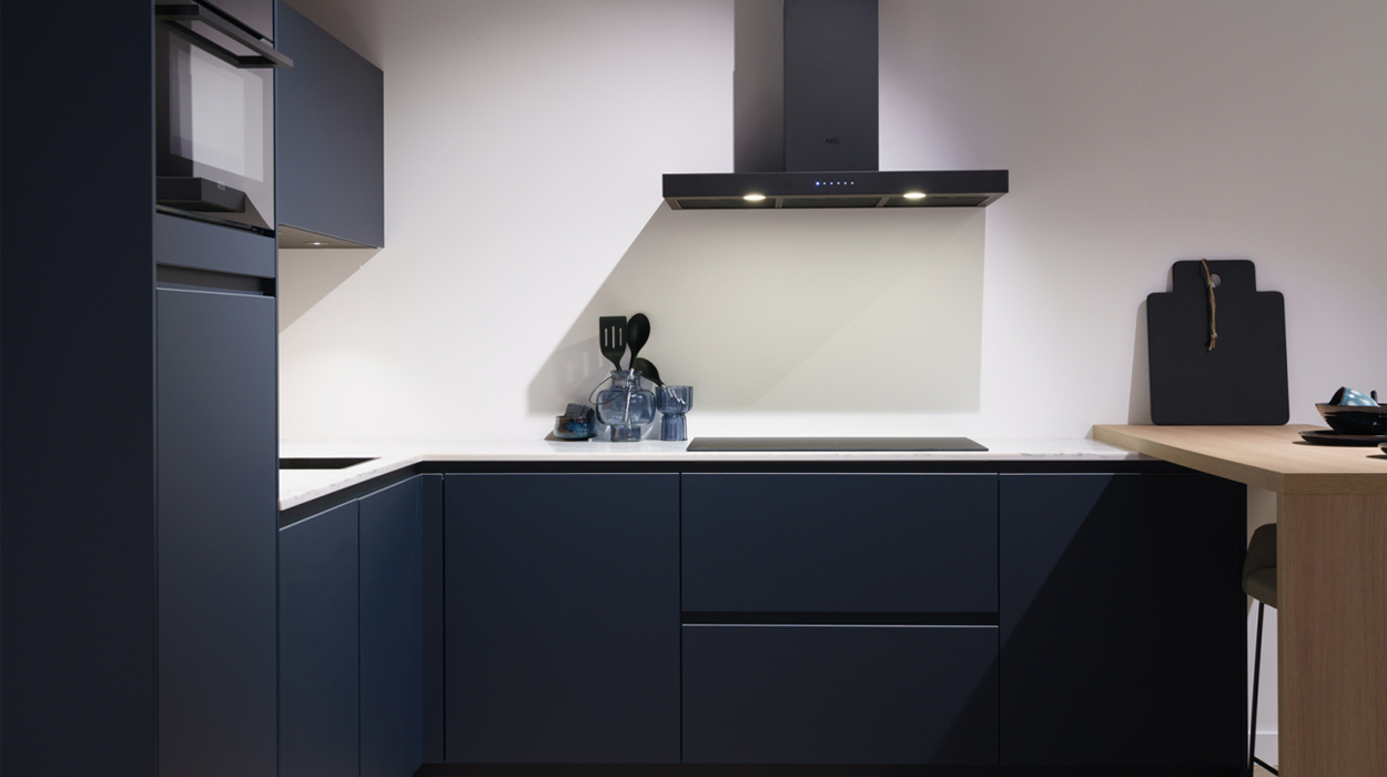 Blauwe keuken