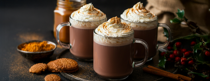 Warme chocolademelk met een vleugje speculaas