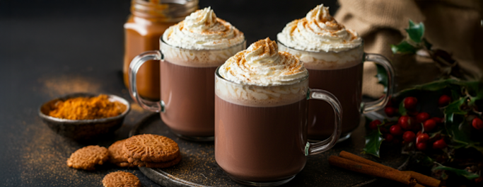 Warme chocolademelk met een vleugje speculaas