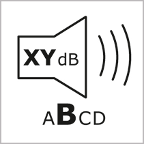 Icon geluidsniveau dB