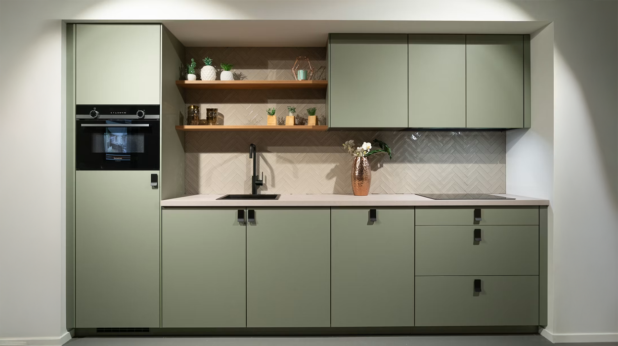 Olijf groene keuken