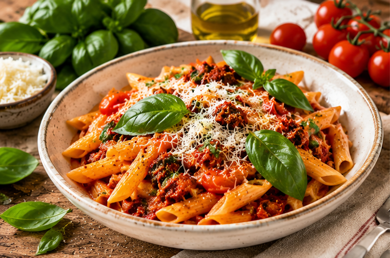 pasta met pittige nduja