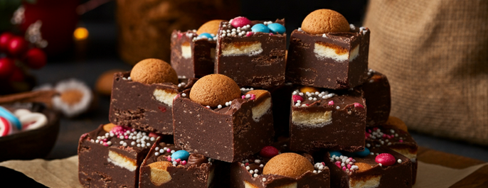 Sinterklaas fudge met strooigoed