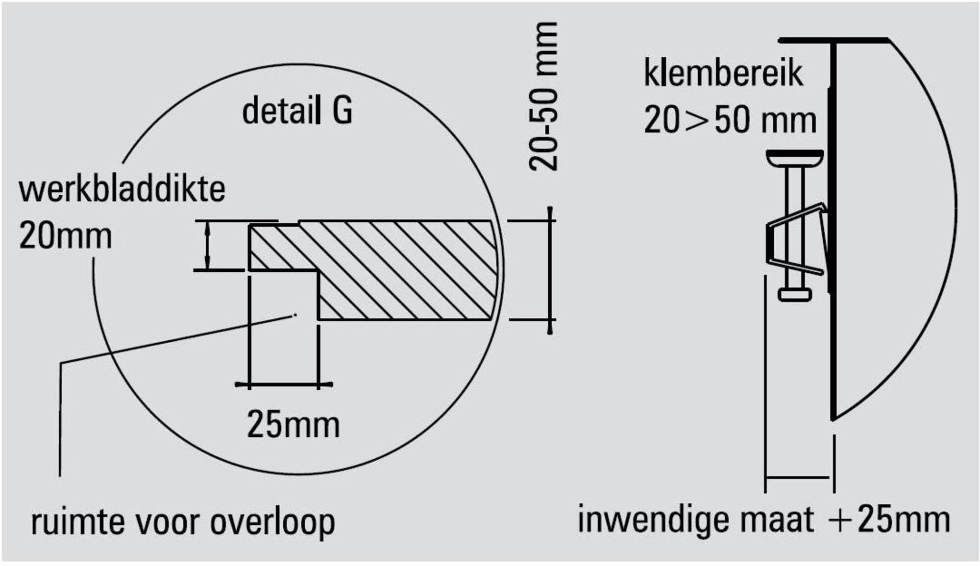 ABK Innovent spoelbak BIN3434FVI afbeelding 3