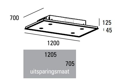 ABK Innovent PA07127RZ afzuigkap afbeelding 1