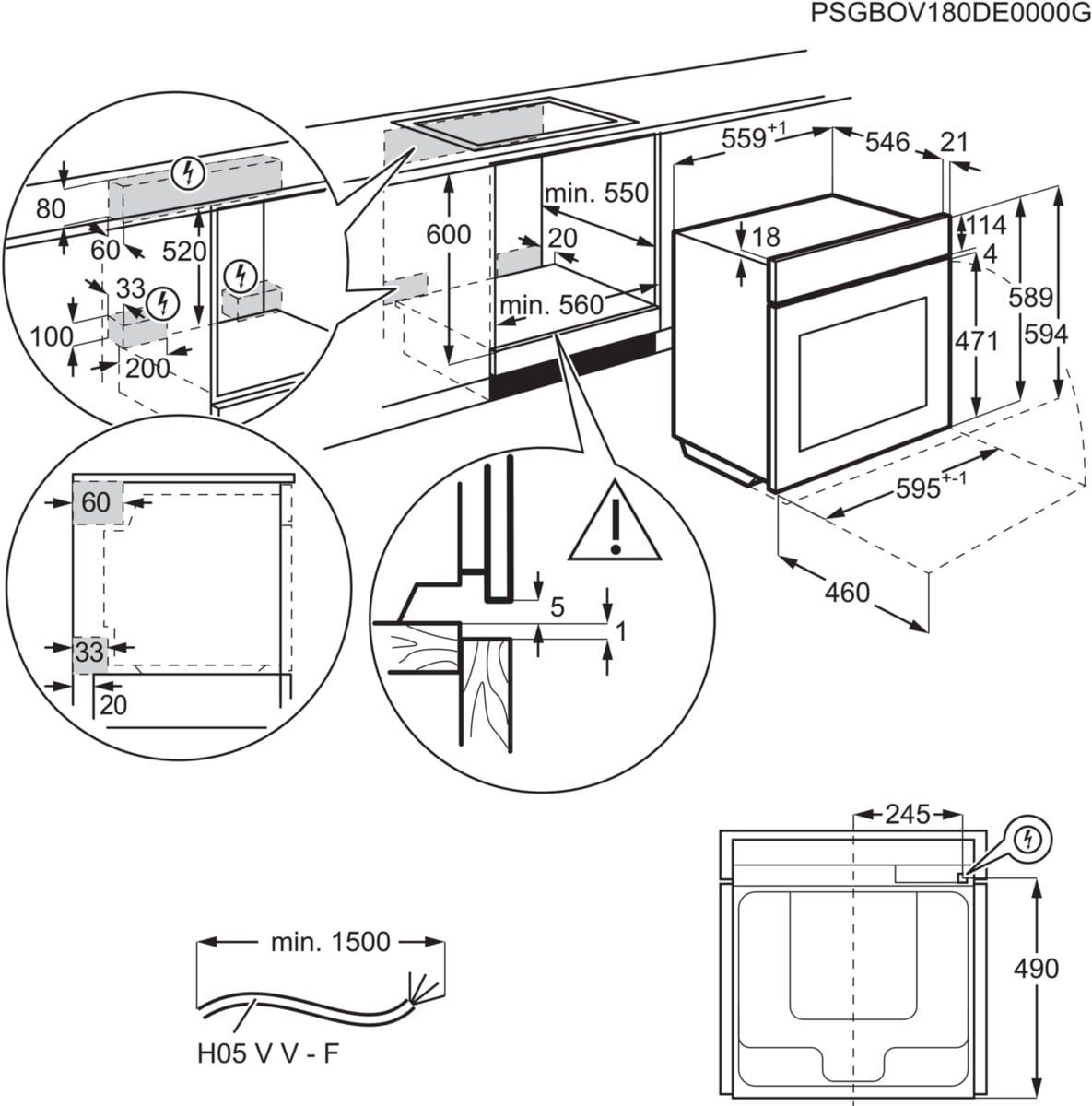 AEG BS7900B inbouw oven afbeelding 5