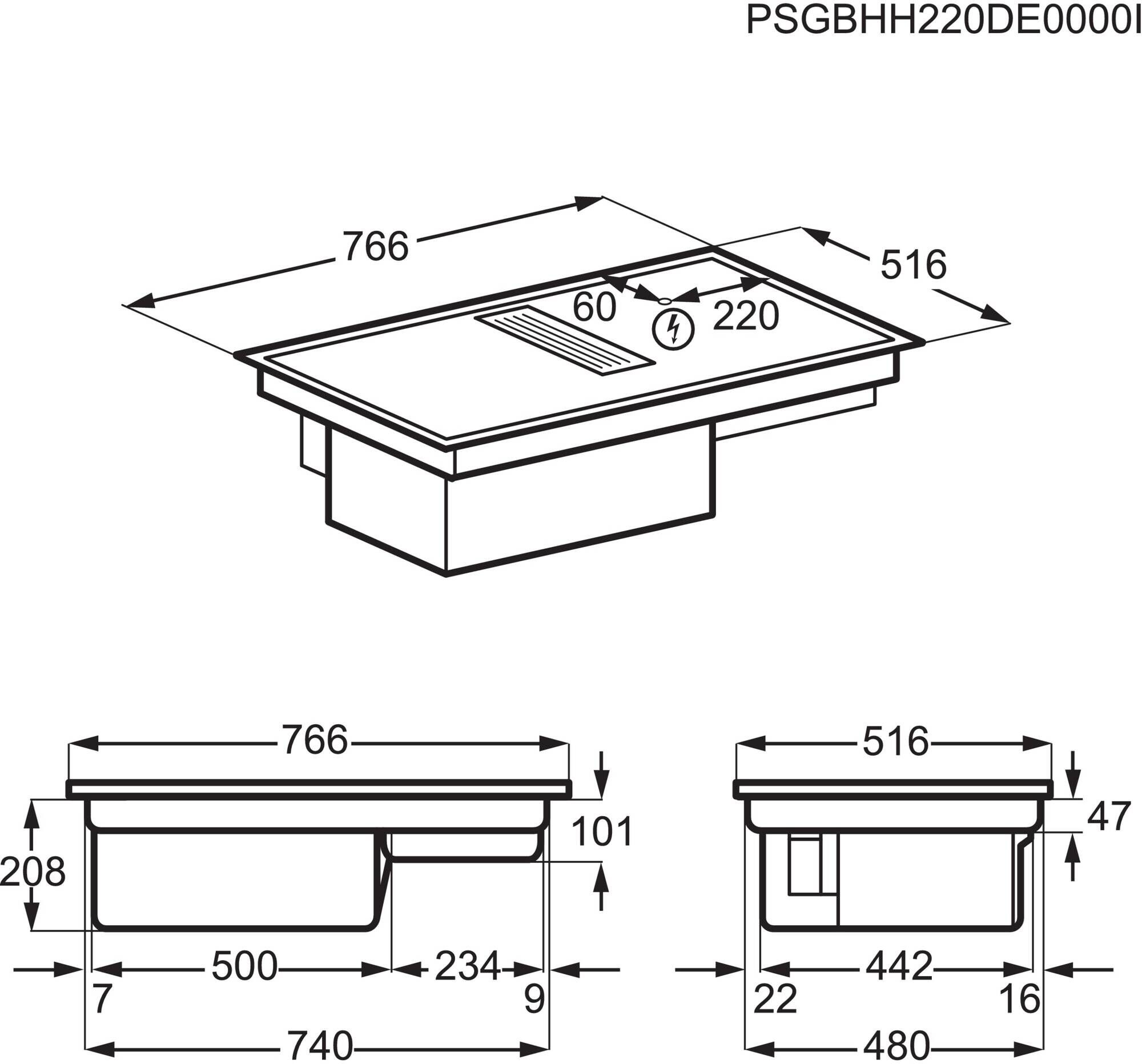 AEG CCE84543XB inbouw kookplaat afbeelding 5