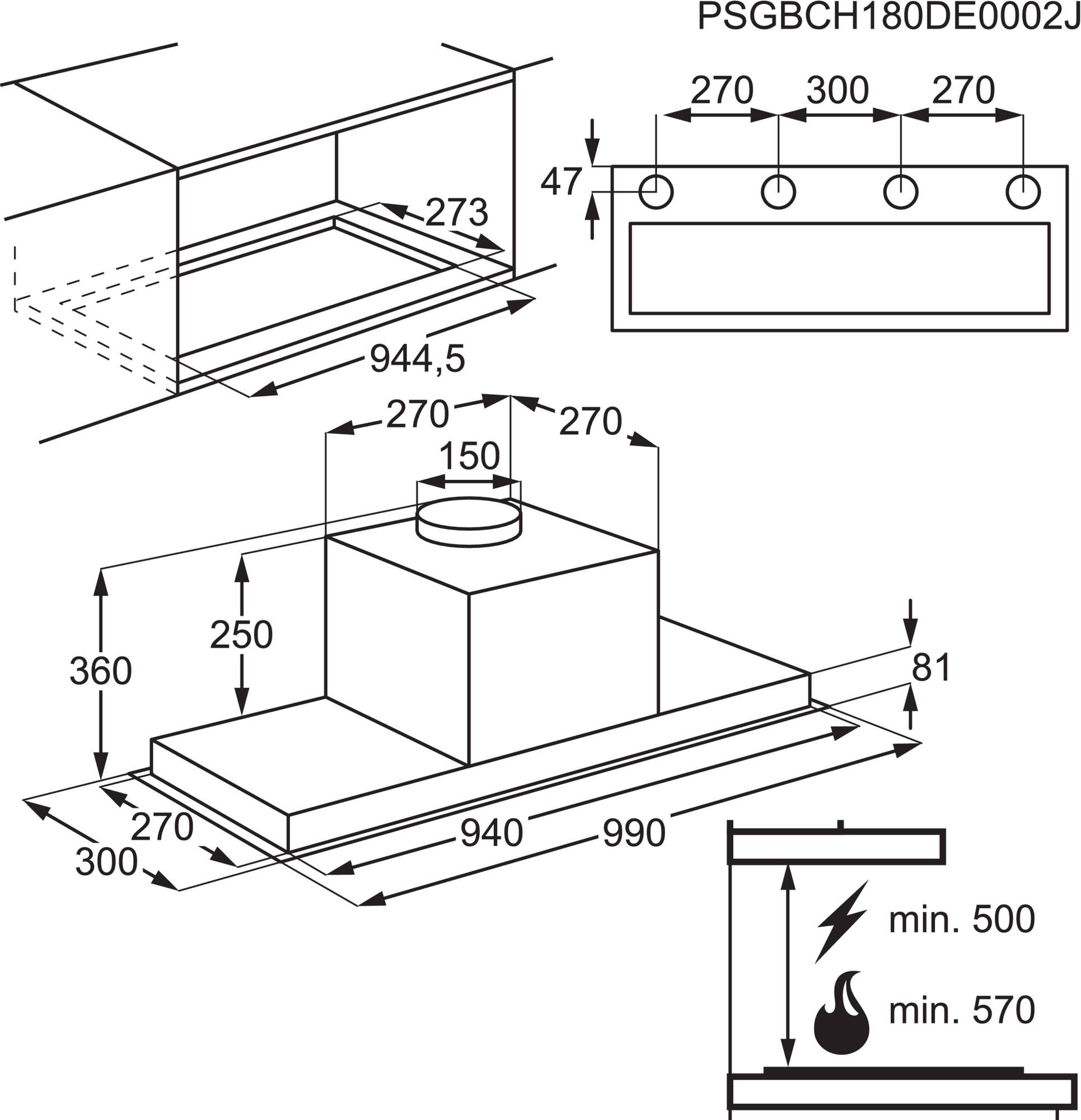 AEG afzuigkap  DGE5161HM afbeelding 4